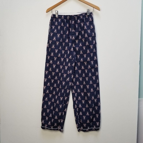 Psycho Bunny by Robert Godley Blue Gray Cotton Pajama Sleepwear Mens Pants Small - Picture 7 of 11